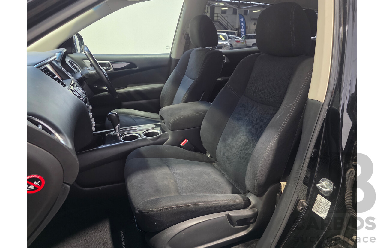 8/2014 Nissan Pathfinder ST (4x2) R52 4d Wagon Black Obsidian V6 3.5L - 7 Seater