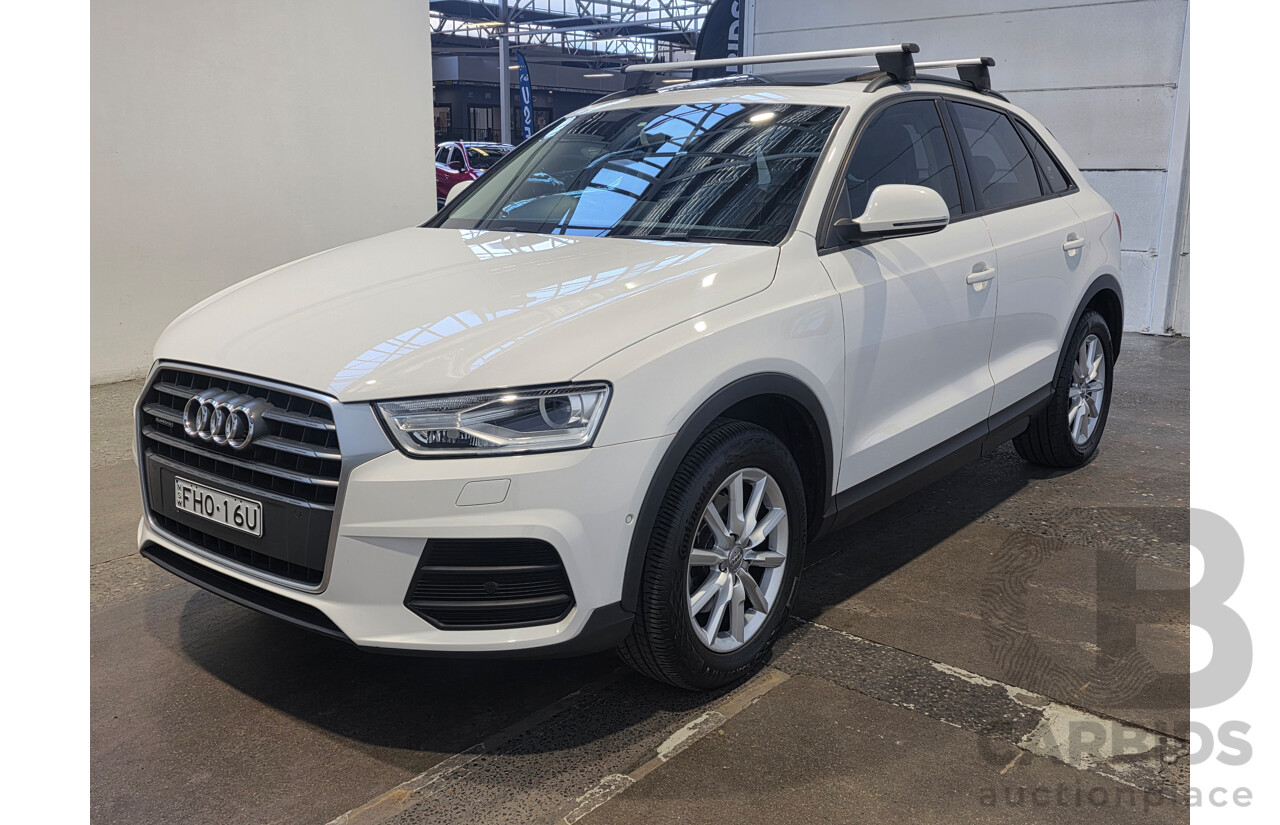 7/2016 Audi Q3 2.0 TDI Quattro (AWD) 8U MY15 4d Wagon Cortina White Turbo 2.0L