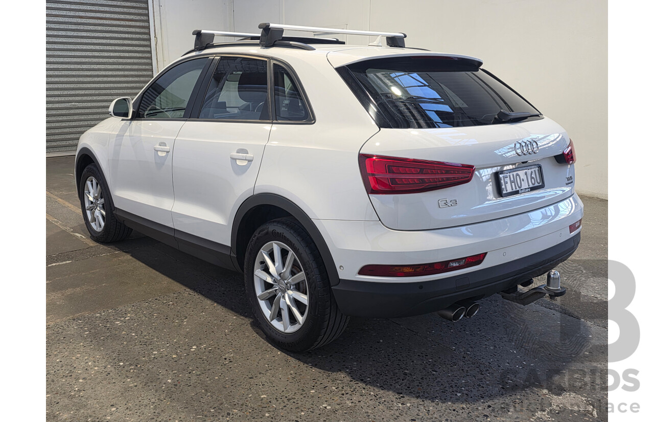 7/2016 Audi Q3 2.0 TDI Quattro (AWD) 8U MY15 4d Wagon Cortina White Turbo 2.0L