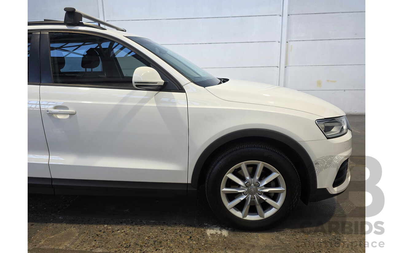 7/2016 Audi Q3 2.0 TDI Quattro (AWD) 8U MY15 4d Wagon Cortina White Turbo 2.0L