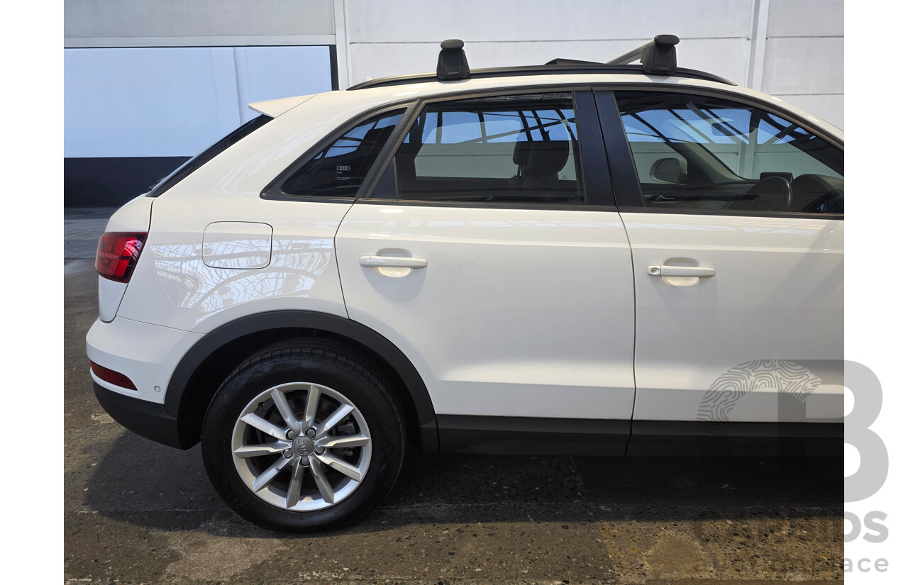 7/2016 Audi Q3 2.0 TDI Quattro (AWD) 8U MY15 4d Wagon Cortina White Turbo 2.0L
