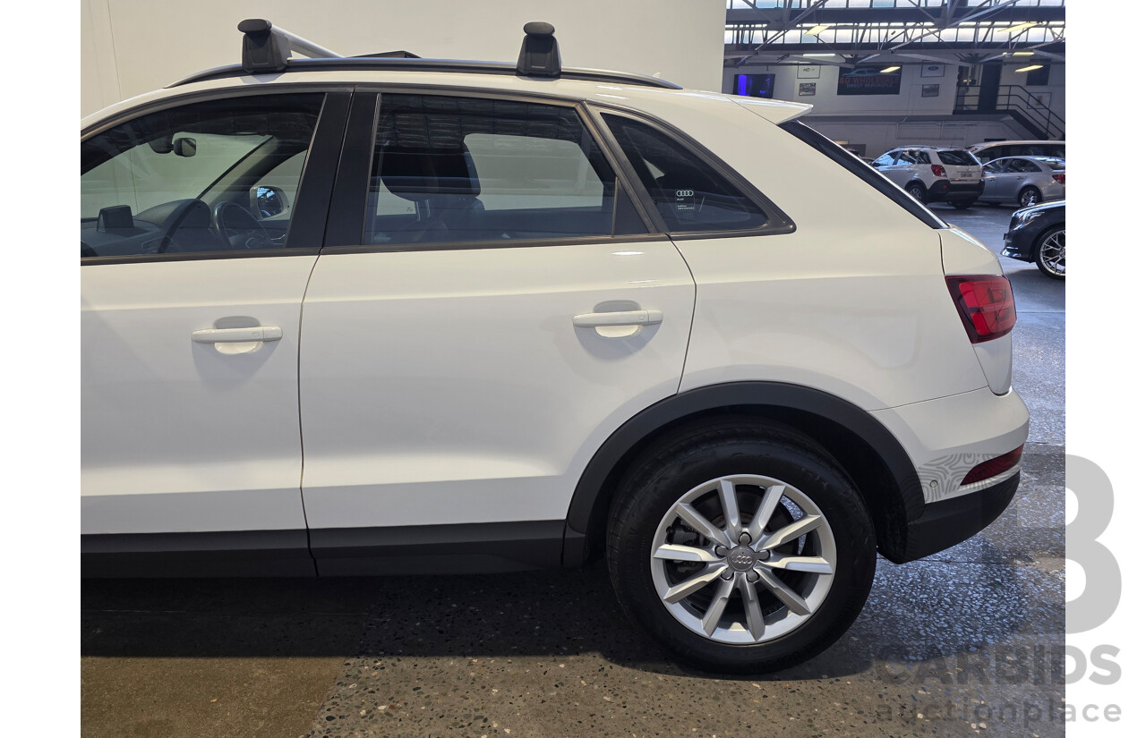 7/2016 Audi Q3 2.0 TDI Quattro (AWD) 8U MY15 4d Wagon Cortina White Turbo 2.0L