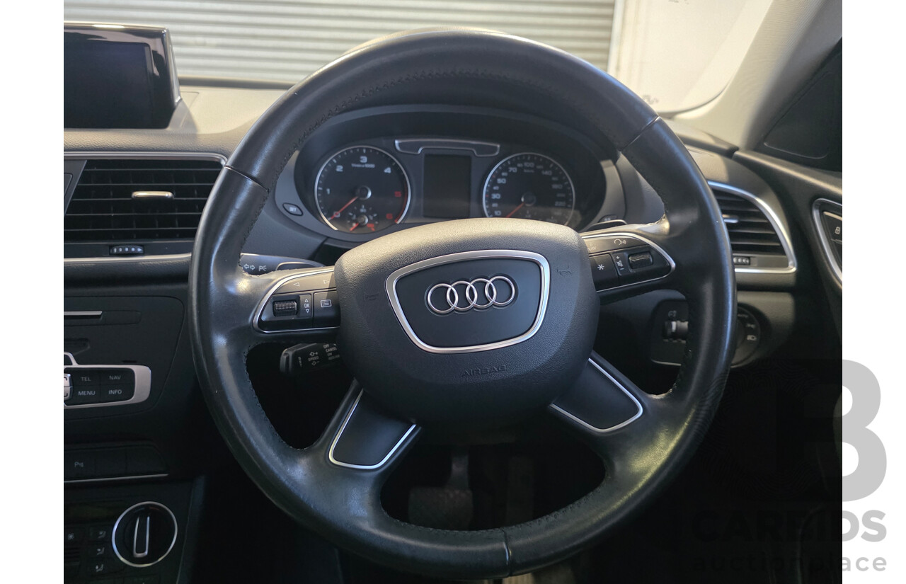 7/2016 Audi Q3 2.0 TDI Quattro (AWD) 8U MY15 4d Wagon Cortina White Turbo 2.0L