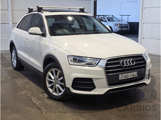 7/2016 Audi Q3 2.0 TDI Quattro (AWD) 8U MY15 4d Wagon Cortina White Turbo 2.0L