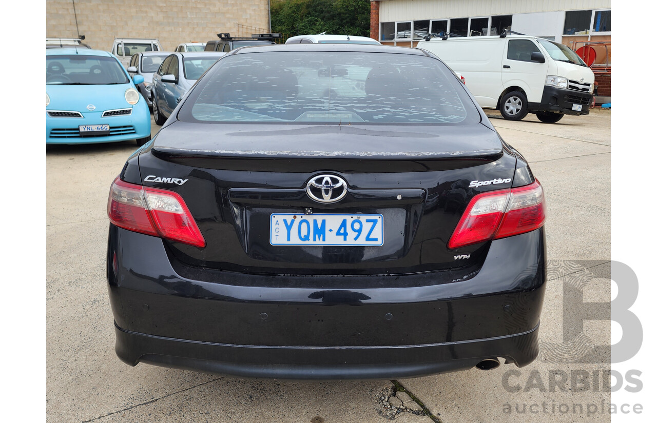 2/2007 Toyota Camry Sportivo ACV40R 4d Sedan Black 2.4L