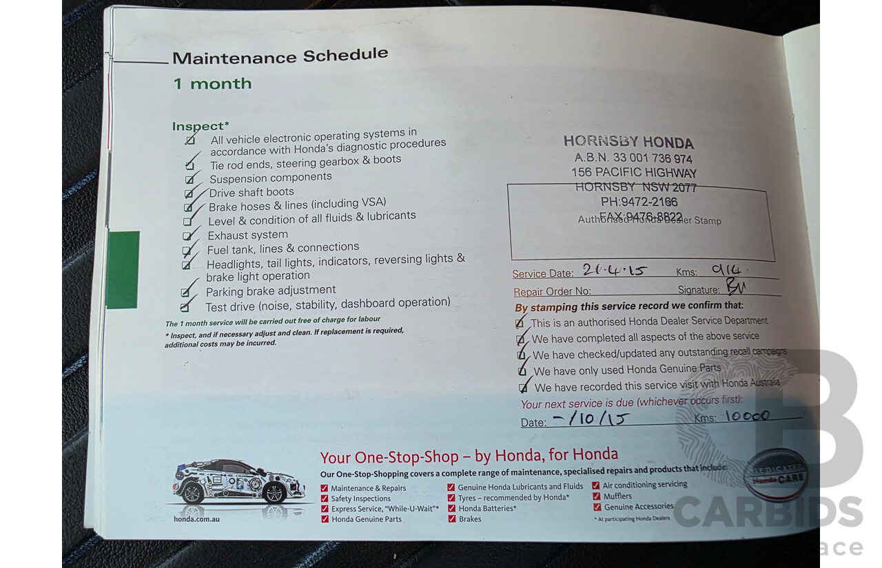 3/2015 Honda CR-V VTi-S (4x4) 30 SERIES 2 4d Wagon Grey 2.4L