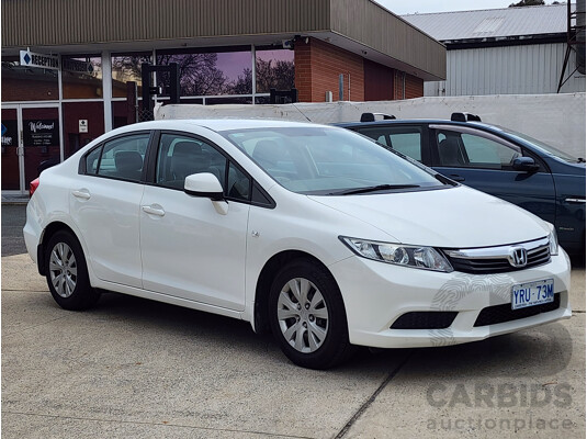 8/2012 Honda Civic VTi SERIES 2 4d Sedan White 1.8L