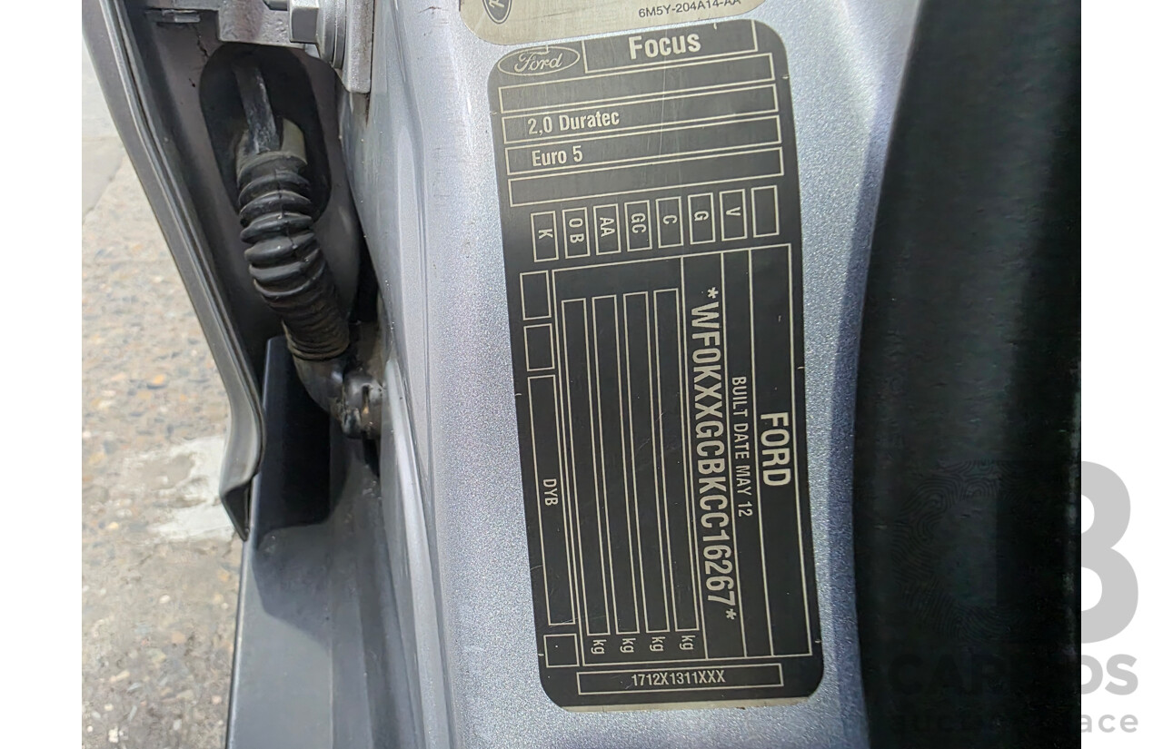 7/2012 Ford Focus Trend LW 5d Hatchback Moondust Silver 2.0L