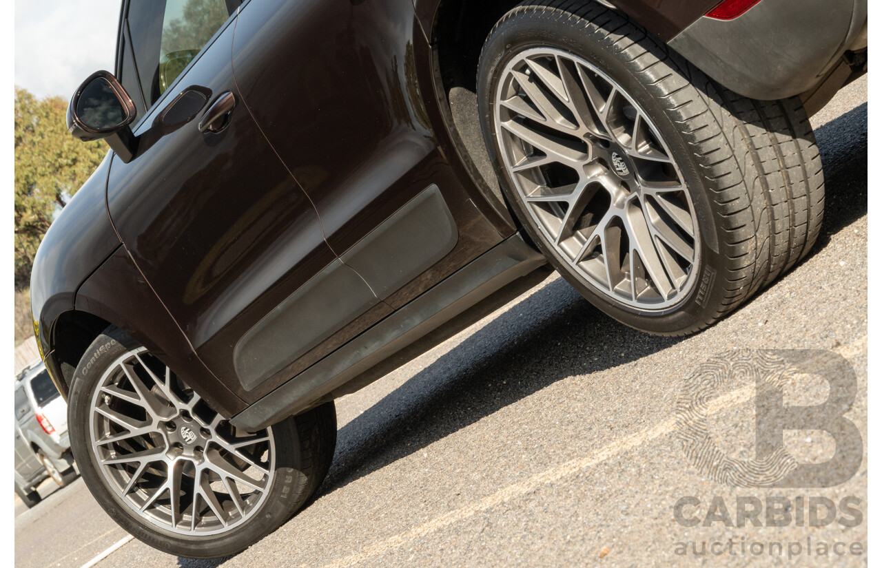 09/2021 Porsche Macan (AWD) 95B MY21 4d Wagon Mahogany Metallic Turbo 2.0L