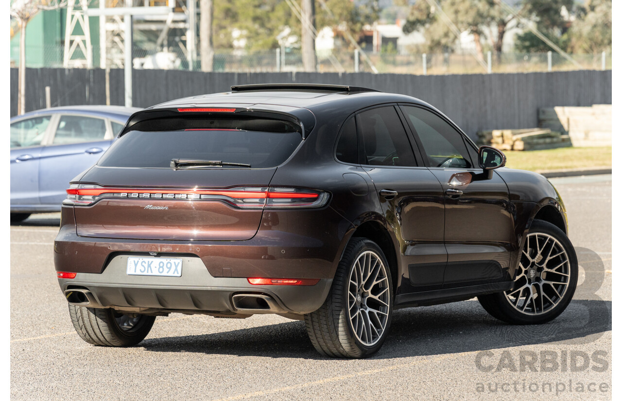 09/2021 Porsche Macan (AWD) 95B MY21 4d Wagon Mahogany Metallic Turbo 2.0L