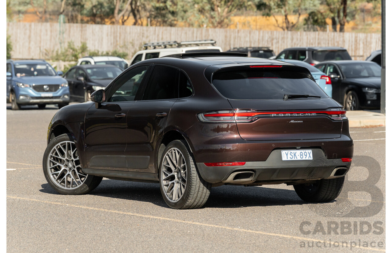 09/2021 Porsche Macan (AWD) 95B MY21 4d Wagon Mahogany Metallic Turbo 2.0L