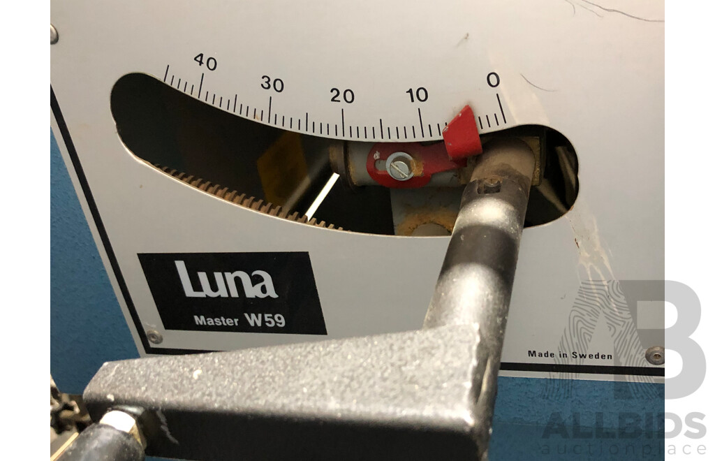 Luna Master W59 Industrial 4 in 1 Table Saw, Planer, Morticer, Drill Combination Unit