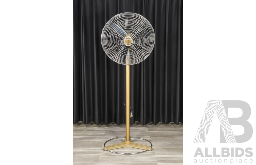 Vintage Industrial Floor Fan by Brinsmead