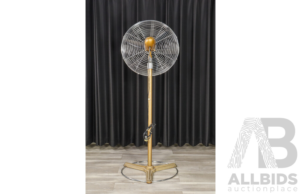 Vintage Industrial Floor Fan by Brinsmead