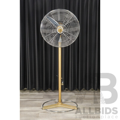 Vintage Industrial Floor Fan by Brinsmead