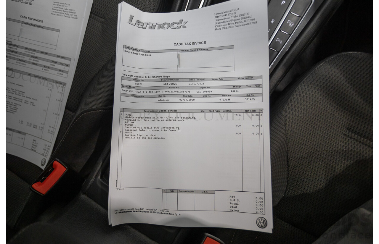 5/2020 Volkswagen Golf 110 TSI Comfortline AU MY20 4d Wagon Indium Grey Metallic Turbo 1.4L