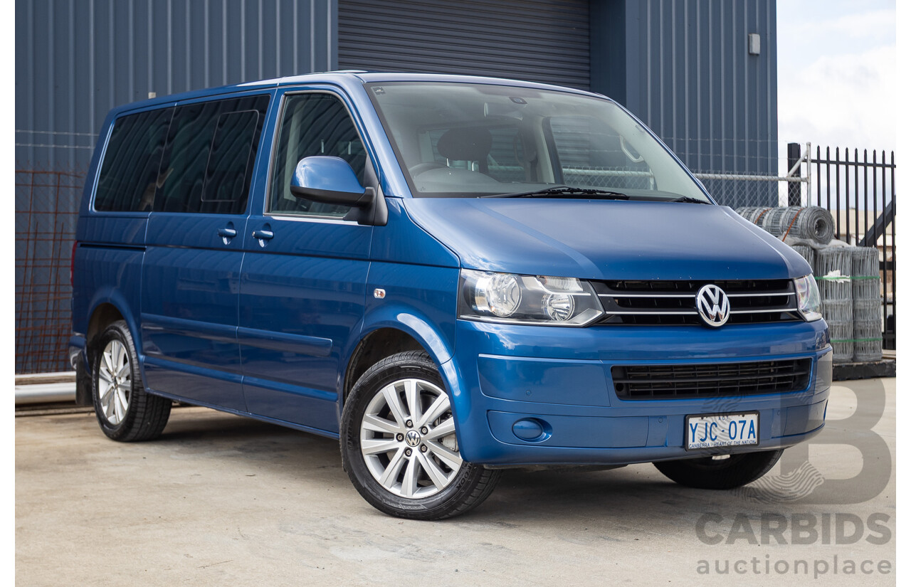 06/12 Volkswagen Multivan Comfortline TDI400 4 Motion (AWD) T5 MY12 4D Wagon Blue 2.0L - 7 Seater