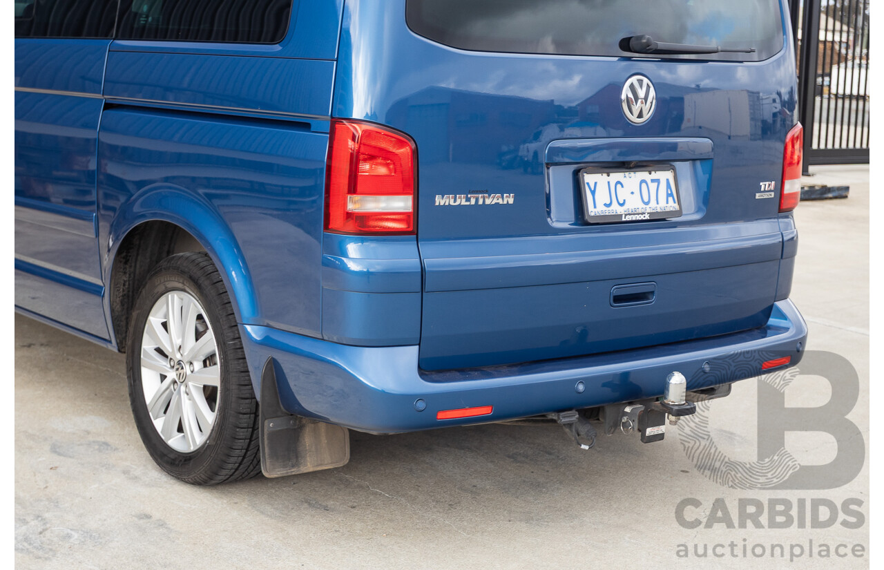 06/12 Volkswagen Multivan Comfortline TDI400 4 Motion (AWD) T5 MY12 4D Wagon Blue 2.0L - 7 Seater