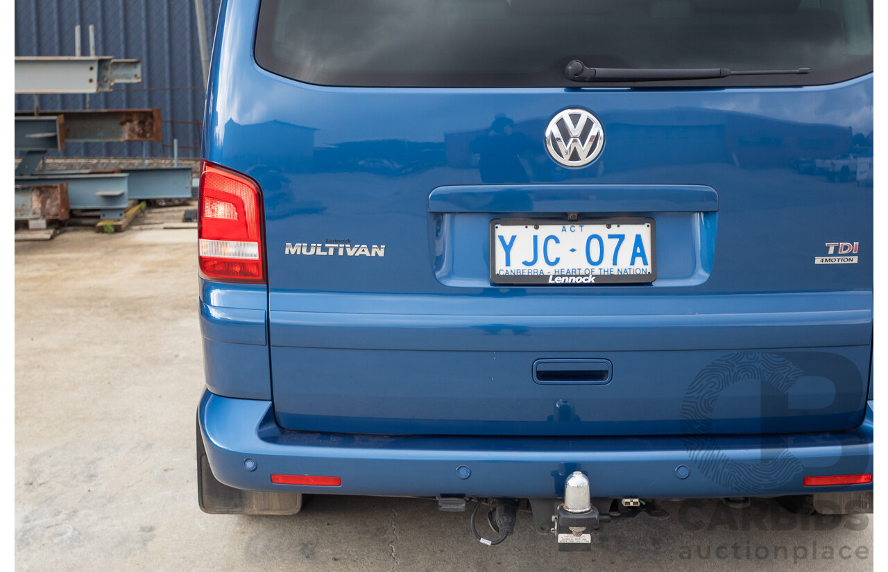06/12 Volkswagen Multivan Comfortline TDI400 4 Motion (AWD) T5 MY12 4D Wagon Blue 2.0L - 7 Seater