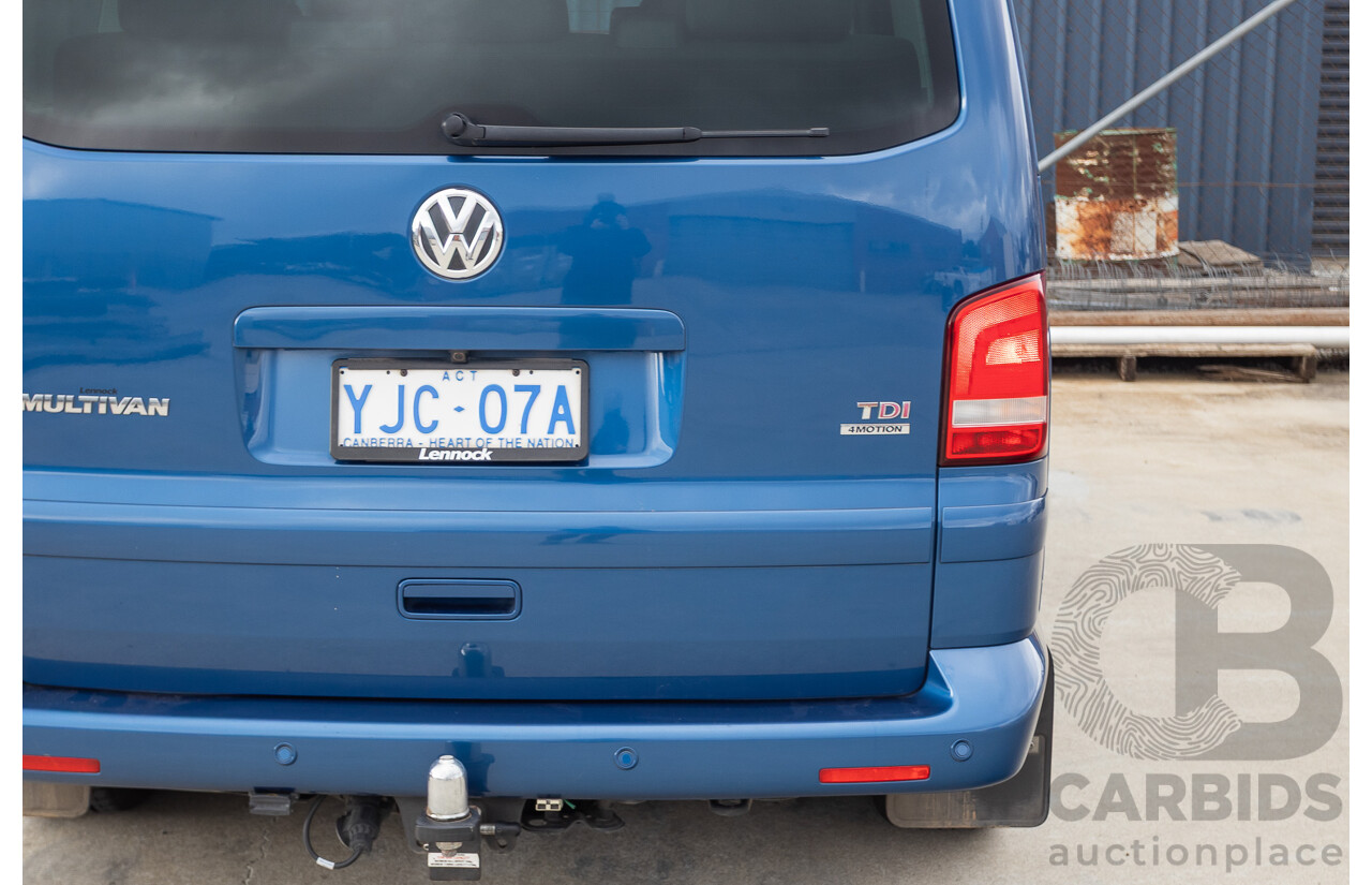 06/12 Volkswagen Multivan Comfortline TDI400 4 Motion (AWD) T5 MY12 4D Wagon Blue 2.0L - 7 Seater