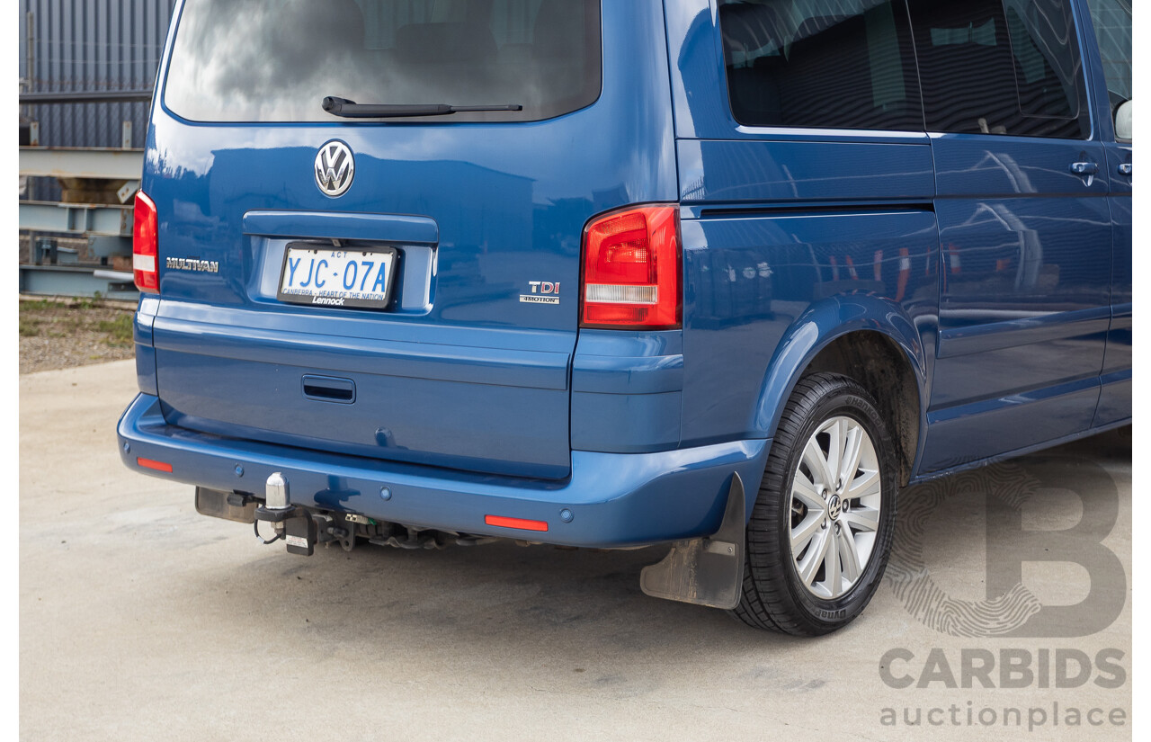 06/12 Volkswagen Multivan Comfortline TDI400 4 Motion (AWD) T5 MY12 4D Wagon Blue 2.0L - 7 Seater