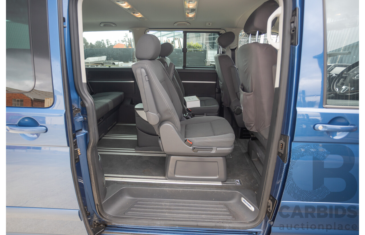 06/12 Volkswagen Multivan Comfortline TDI400 4 Motion (AWD) T5 MY12 4D Wagon Blue 2.0L - 7 Seater