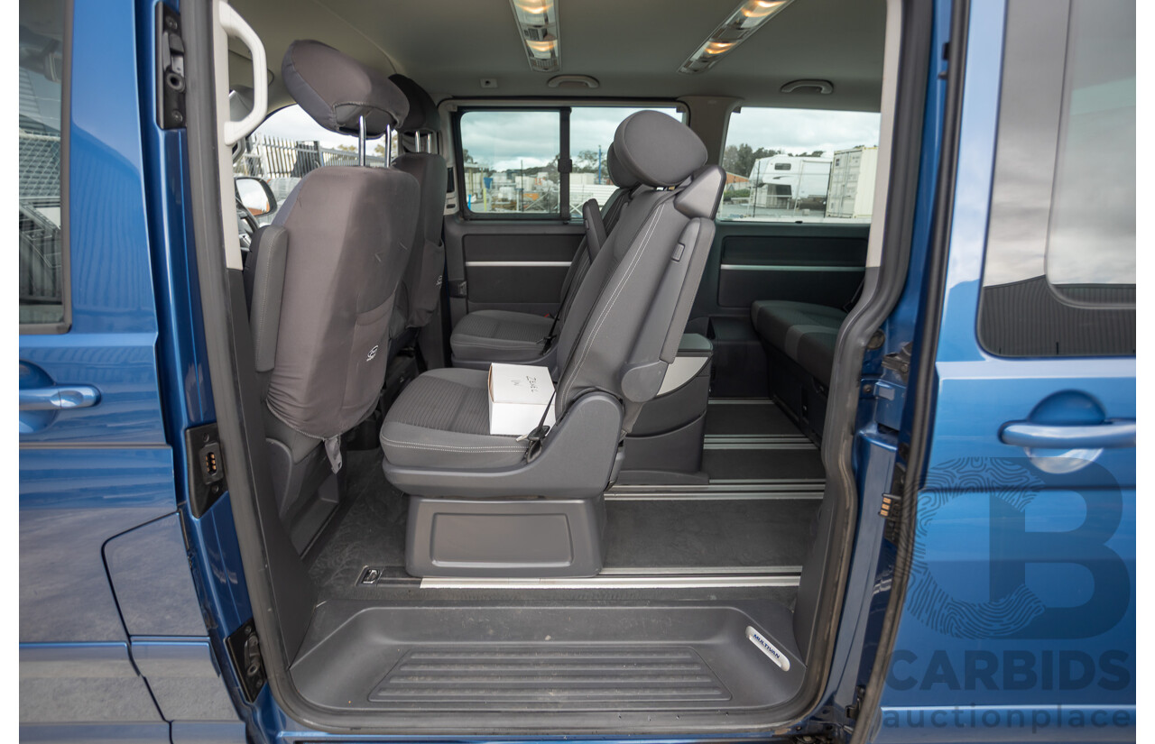 06/12 Volkswagen Multivan Comfortline TDI400 4 Motion (AWD) T5 MY12 4D Wagon Blue 2.0L - 7 Seater