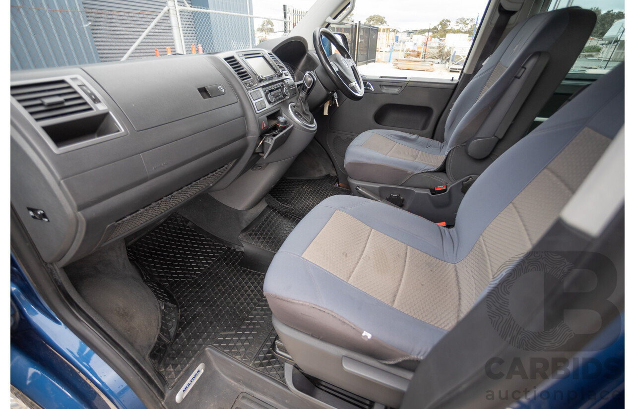 06/12 Volkswagen Multivan Comfortline TDI400 4 Motion (AWD) T5 MY12 4D Wagon Blue 2.0L - 7 Seater