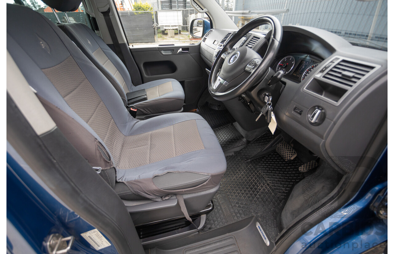 06/12 Volkswagen Multivan Comfortline TDI400 4 Motion (AWD) T5 MY12 4D Wagon Blue 2.0L - 7 Seater