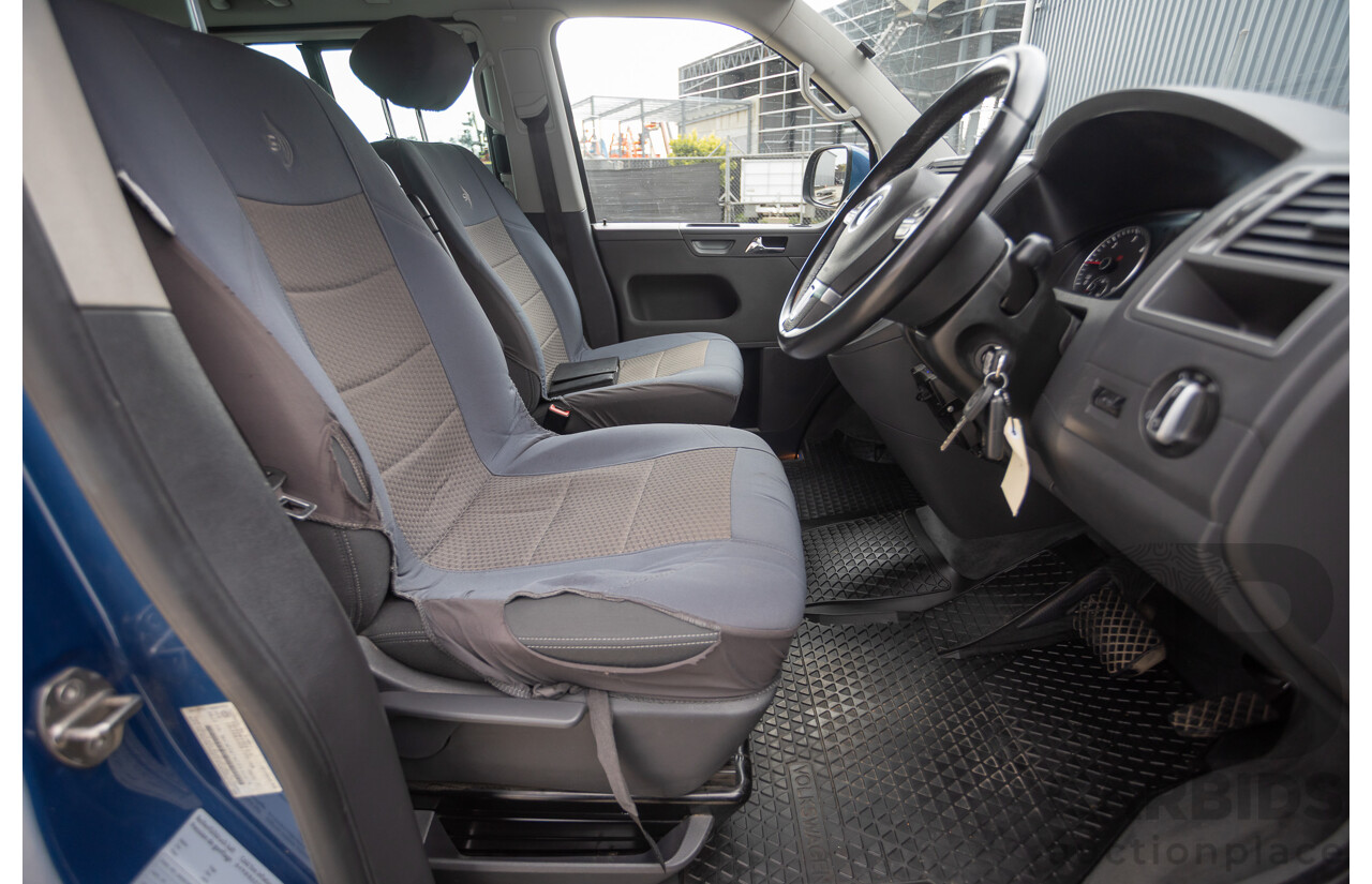 06/12 Volkswagen Multivan Comfortline TDI400 4 Motion (AWD) T5 MY12 4D Wagon Blue 2.0L - 7 Seater