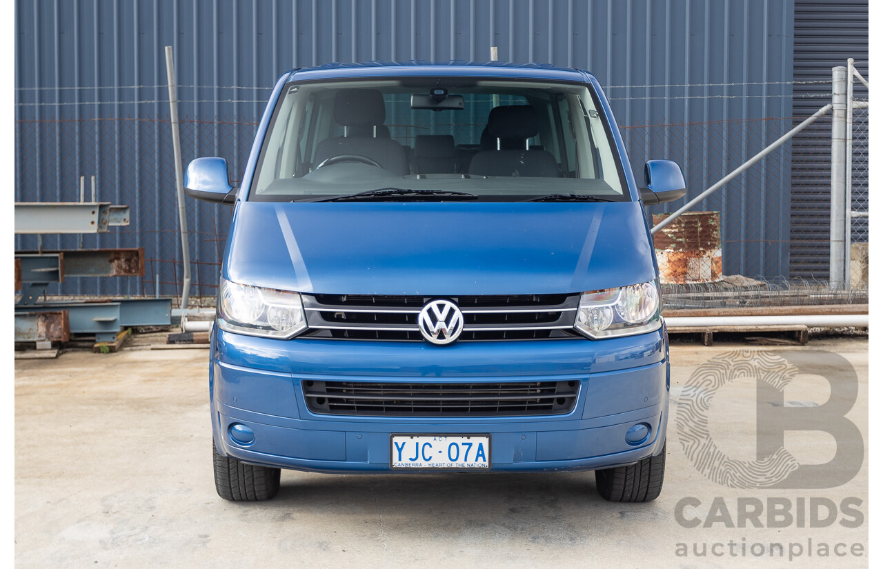 06/12 Volkswagen Multivan Comfortline TDI400 4 Motion (AWD) T5 MY12 4D Wagon Blue 2.0L - 7 Seater