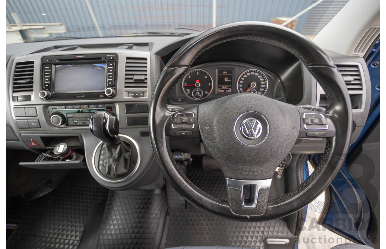 06/12 Volkswagen Multivan Comfortline TDI400 4 Motion (AWD) T5 MY12 4D Wagon Blue 2.0L - 7 Seater