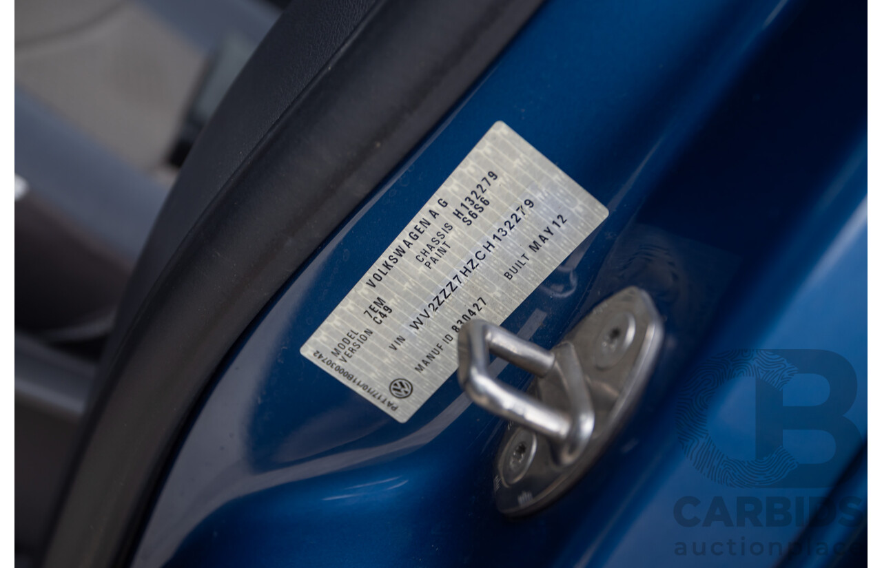 06/12 Volkswagen Multivan Comfortline TDI400 4 Motion (AWD) T5 MY12 4D Wagon Blue 2.0L - 7 Seater