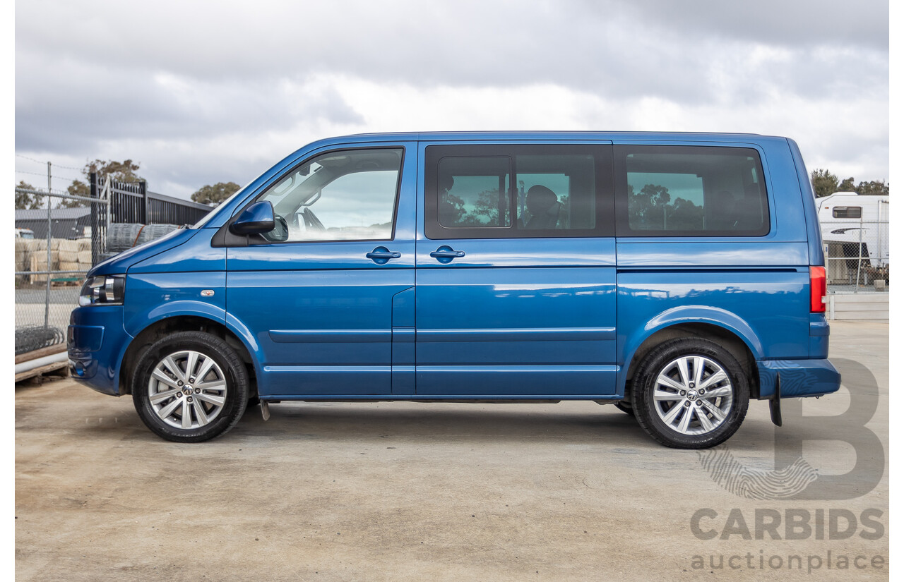 06/12 Volkswagen Multivan Comfortline TDI400 4 Motion (AWD) T5 MY12 4D Wagon Blue 2.0L - 7 Seater