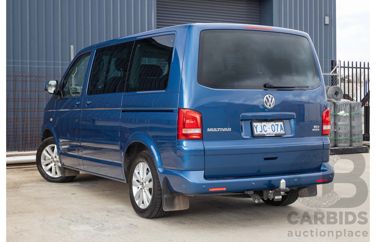 06/12 Volkswagen Multivan Comfortline TDI400 4 Motion (AWD) T5 MY12 4D Wagon Blue 2.0L - 7 Seater