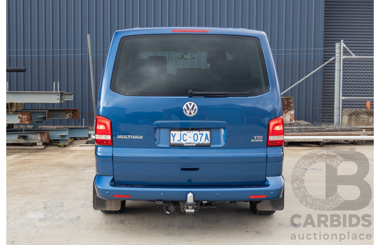 06/12 Volkswagen Multivan Comfortline TDI400 4 Motion (AWD) T5 MY12 4D Wagon Blue 2.0L - 7 Seater