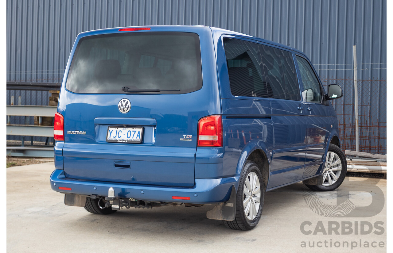 06/12 Volkswagen Multivan Comfortline TDI400 4 Motion (AWD) T5 MY12 4D Wagon Blue 2.0L - 7 Seater
