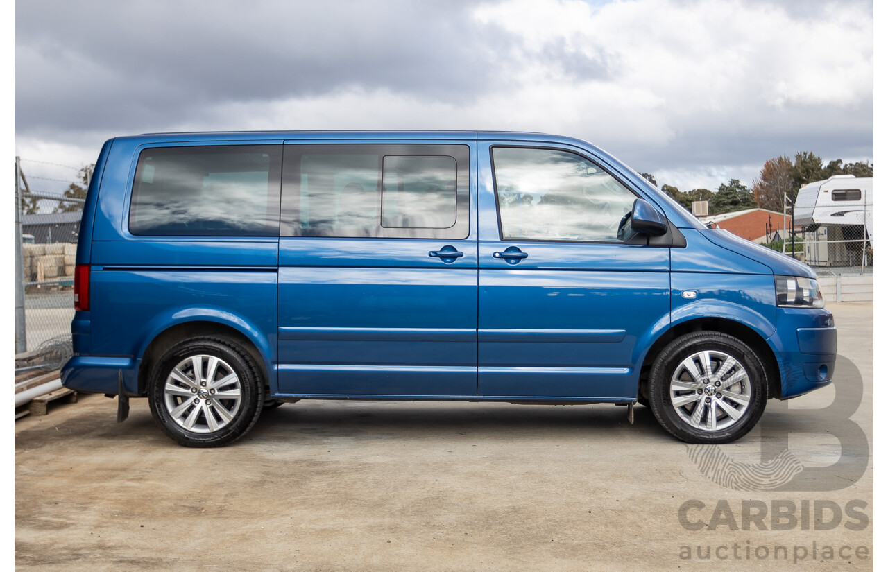 06/12 Volkswagen Multivan Comfortline TDI400 4 Motion (AWD) T5 MY12 4D Wagon Blue 2.0L - 7 Seater