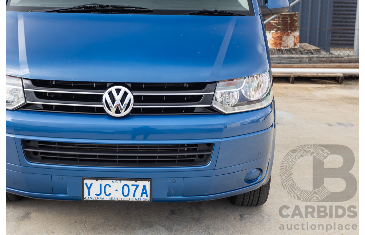 06/12 Volkswagen Multivan Comfortline TDI400 4 Motion (AWD) T5 MY12 4D Wagon Blue 2.0L - 7 Seater