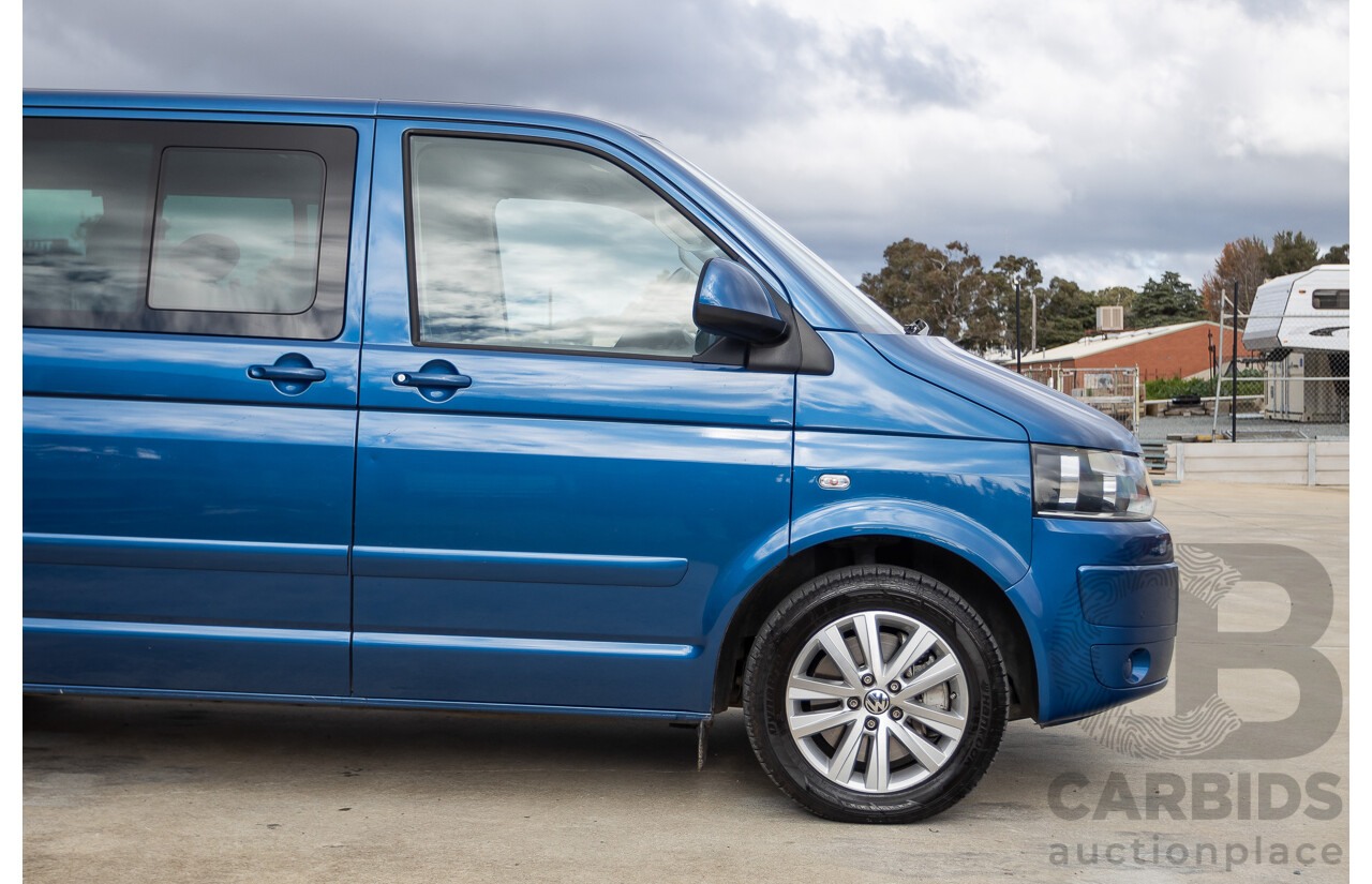 06/12 Volkswagen Multivan Comfortline TDI400 4 Motion (AWD) T5 MY12 4D Wagon Blue 2.0L - 7 Seater