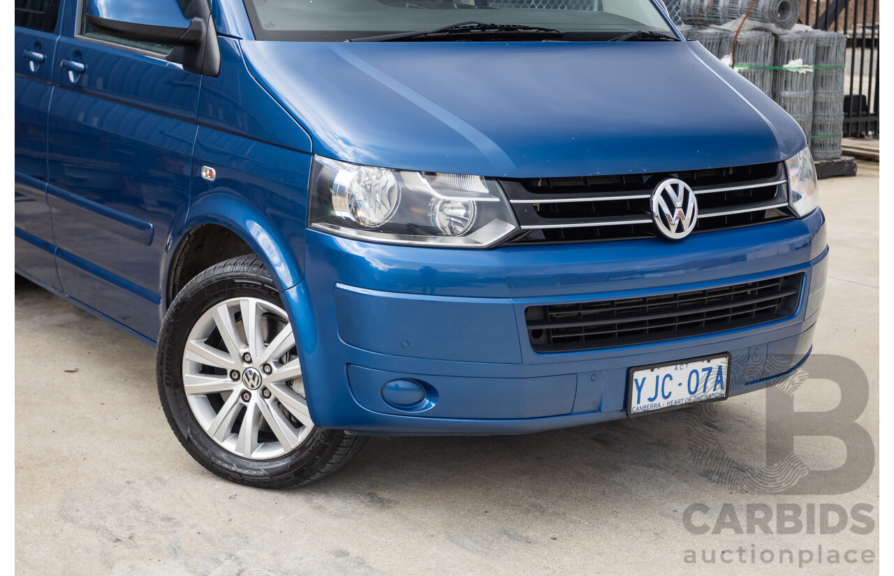 06/12 Volkswagen Multivan Comfortline TDI400 4 Motion (AWD) T5 MY12 4D Wagon Blue 2.0L - 7 Seater