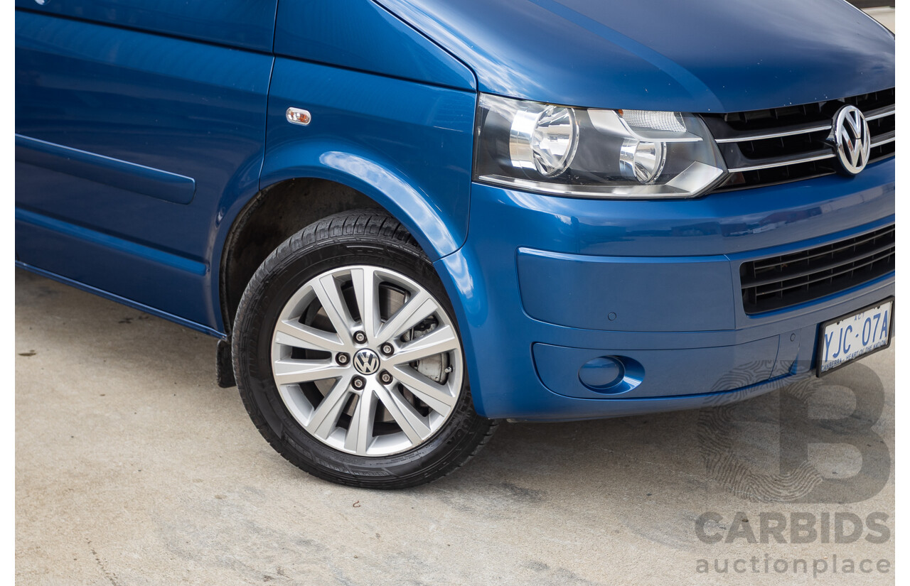 06/12 Volkswagen Multivan Comfortline TDI400 4 Motion (AWD) T5 MY12 4D Wagon Blue 2.0L - 7 Seater
