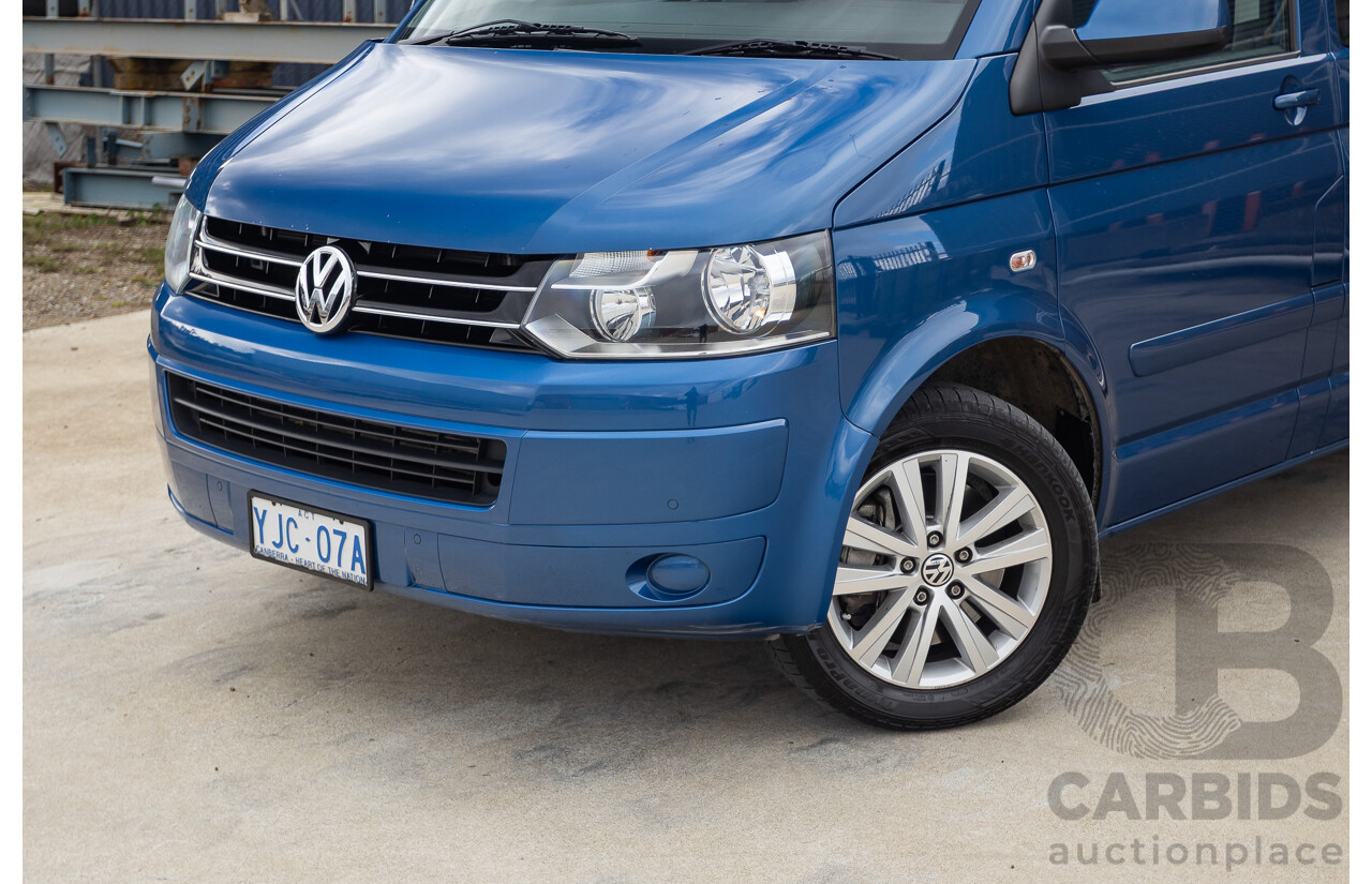 06/12 Volkswagen Multivan Comfortline TDI400 4 Motion (AWD) T5 MY12 4D Wagon Blue 2.0L - 7 Seater