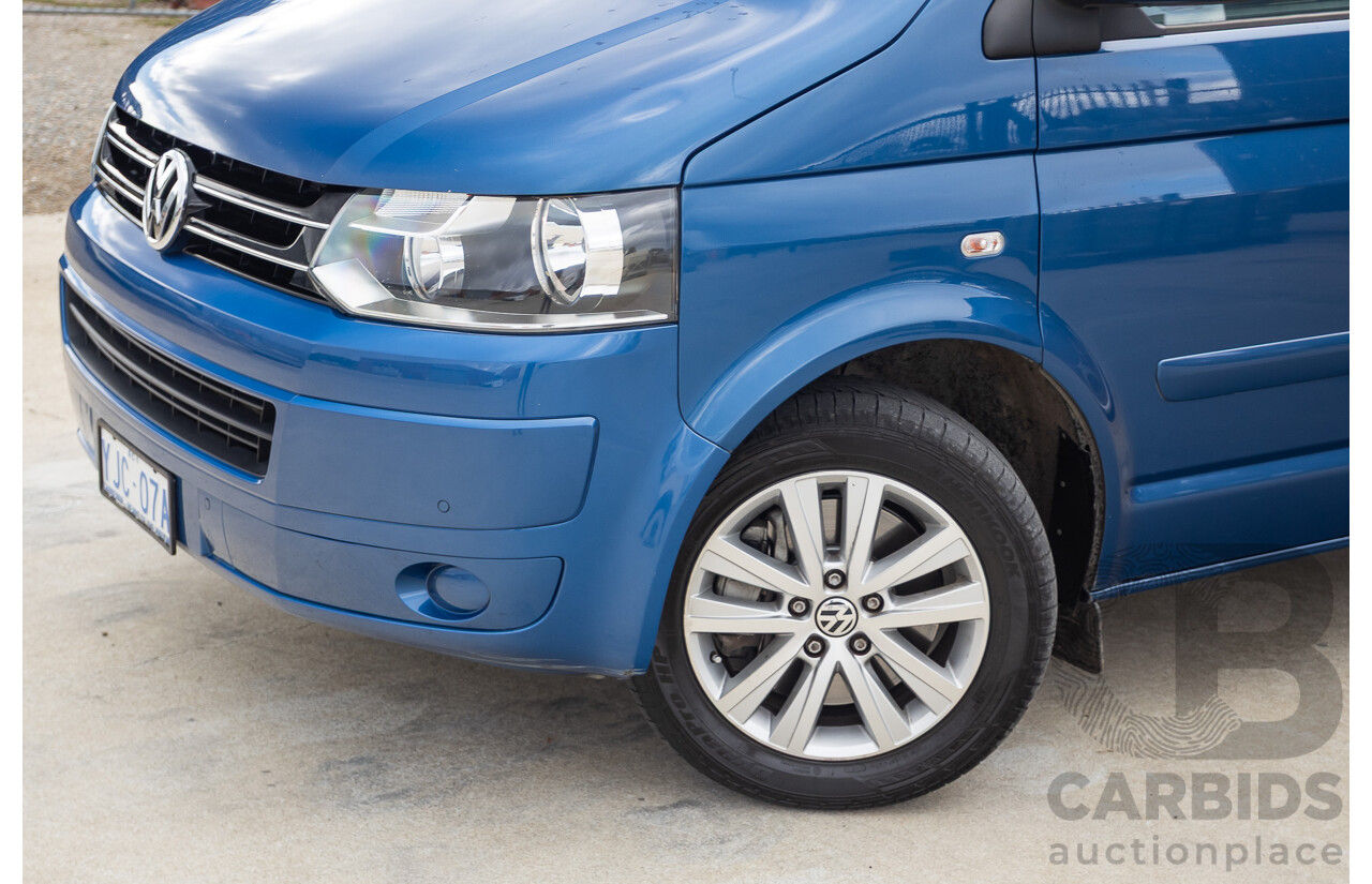 06/12 Volkswagen Multivan Comfortline TDI400 4 Motion (AWD) T5 MY12 4D Wagon Blue 2.0L - 7 Seater