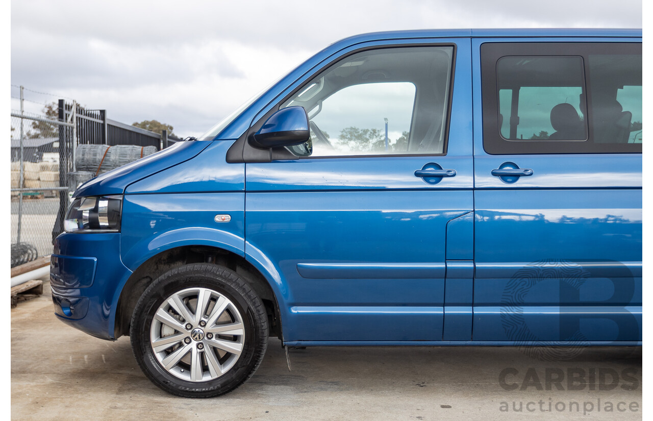 06/12 Volkswagen Multivan Comfortline TDI400 4 Motion (AWD) T5 MY12 4D Wagon Blue 2.0L - 7 Seater