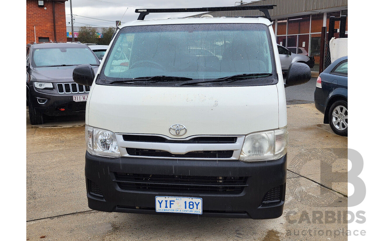 3/2012 Toyota Hiace LWB KDH201R MY12 UPGRADE 4d Van White 3.0L
