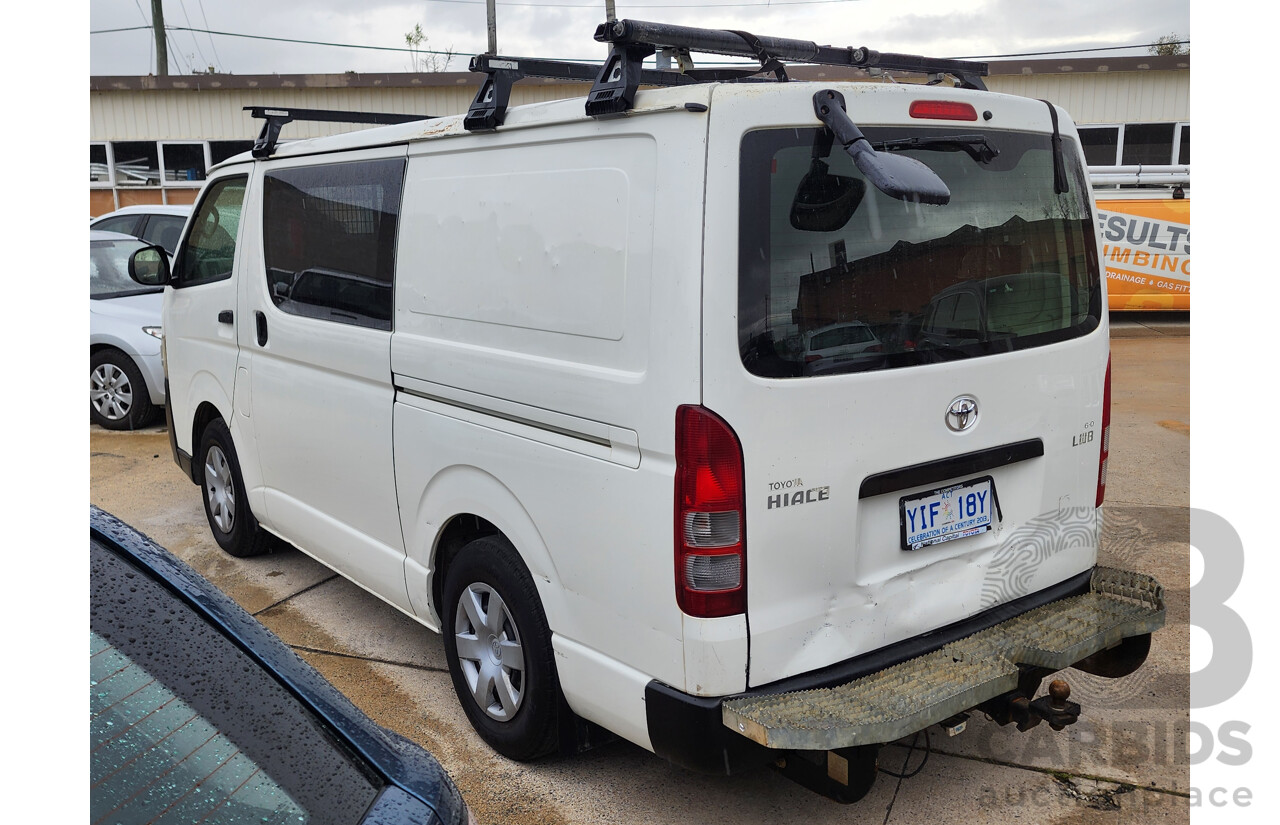 3/2012 Toyota Hiace LWB KDH201R MY12 UPGRADE 4d Van White 3.0L