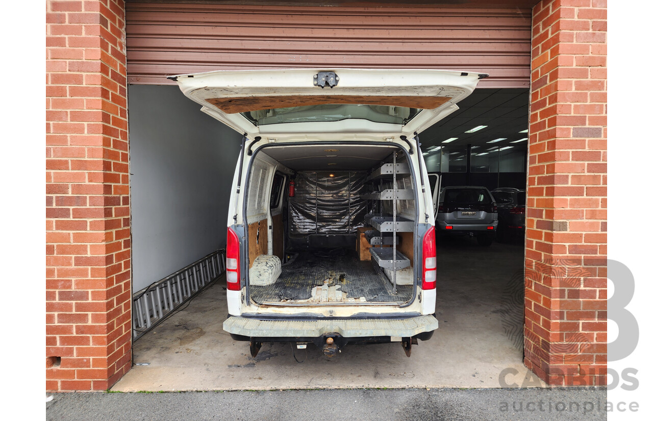 3/2012 Toyota Hiace LWB KDH201R MY12 UPGRADE 4d Van White 3.0L