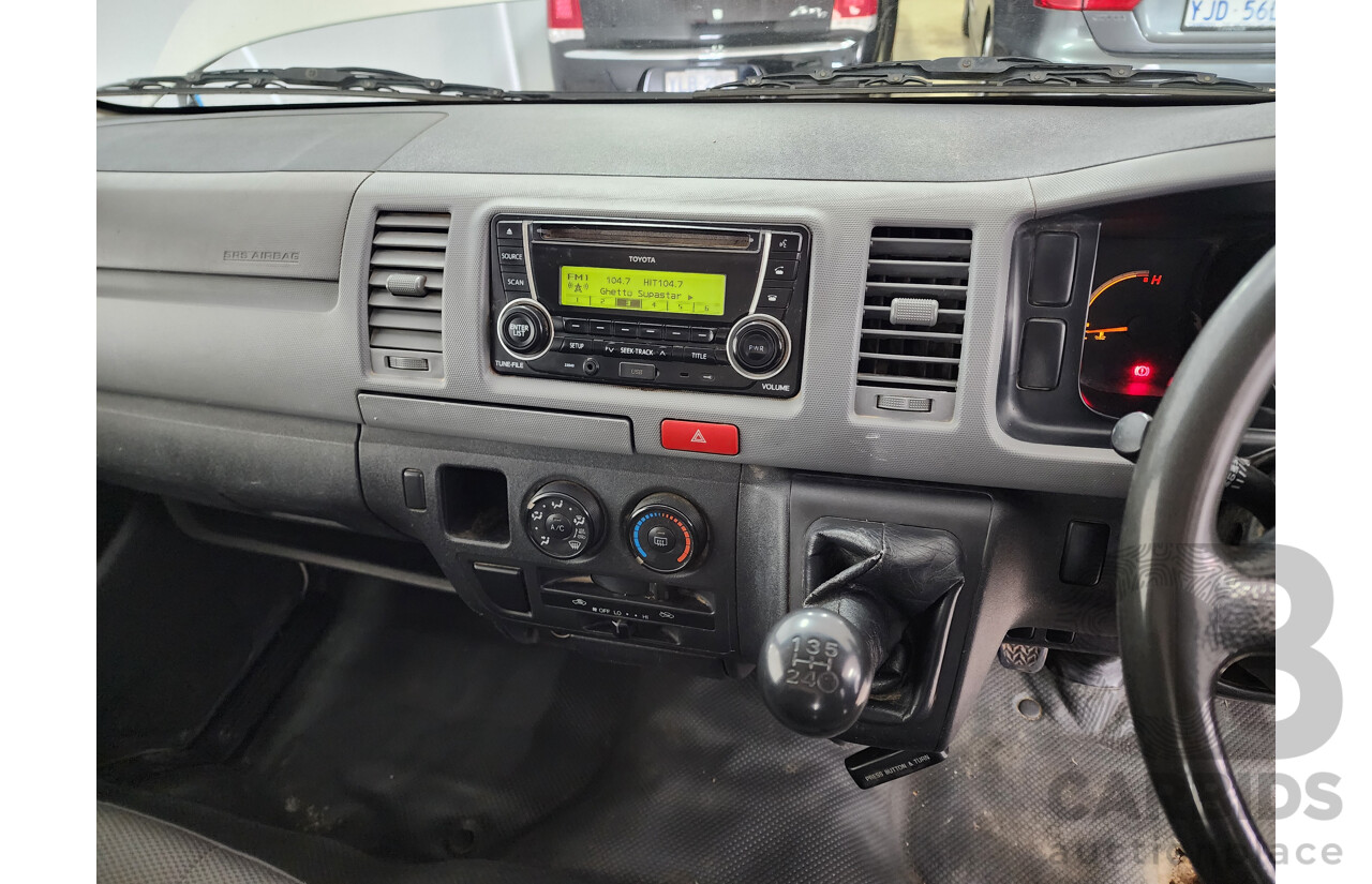 3/2012 Toyota Hiace LWB KDH201R MY12 UPGRADE 4d Van White 3.0L