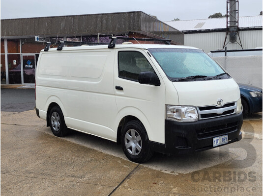 3/2012 Toyota Hiace LWB KDH201R MY12 UPGRADE 4d Van White 3.0L